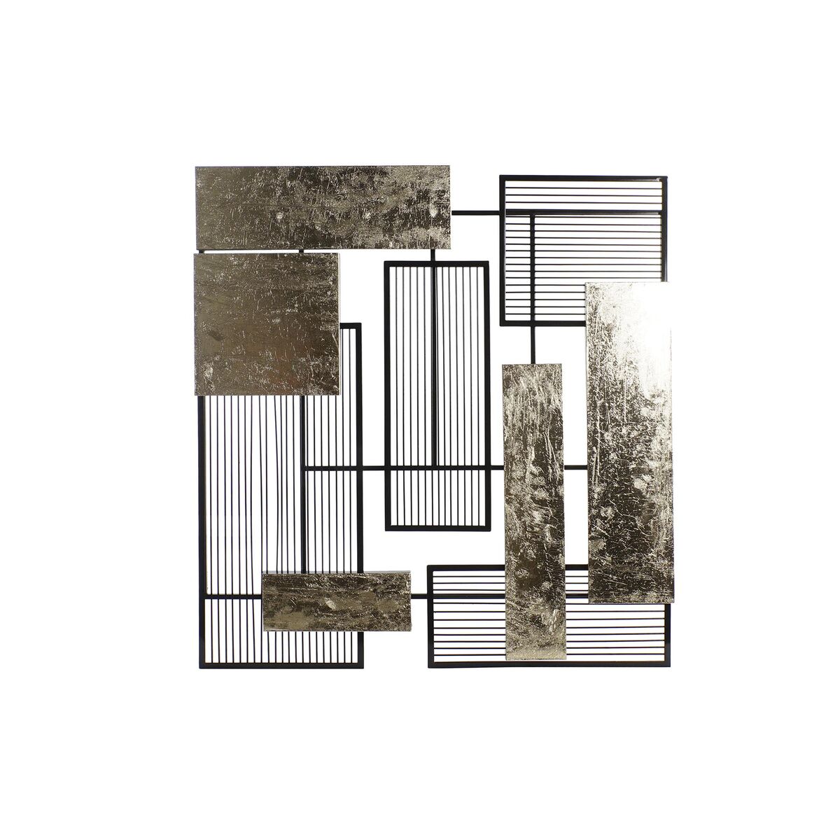 Väggdekoration DKD Home Decor 89 x 4,5 x 97 cm Abstrakt Svart Gyllene Modern - 4