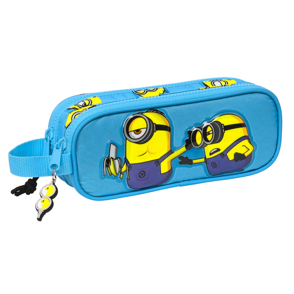Dubbel bär-allt Minions Minionstatic Blå (21 x 8 x 6 cm)