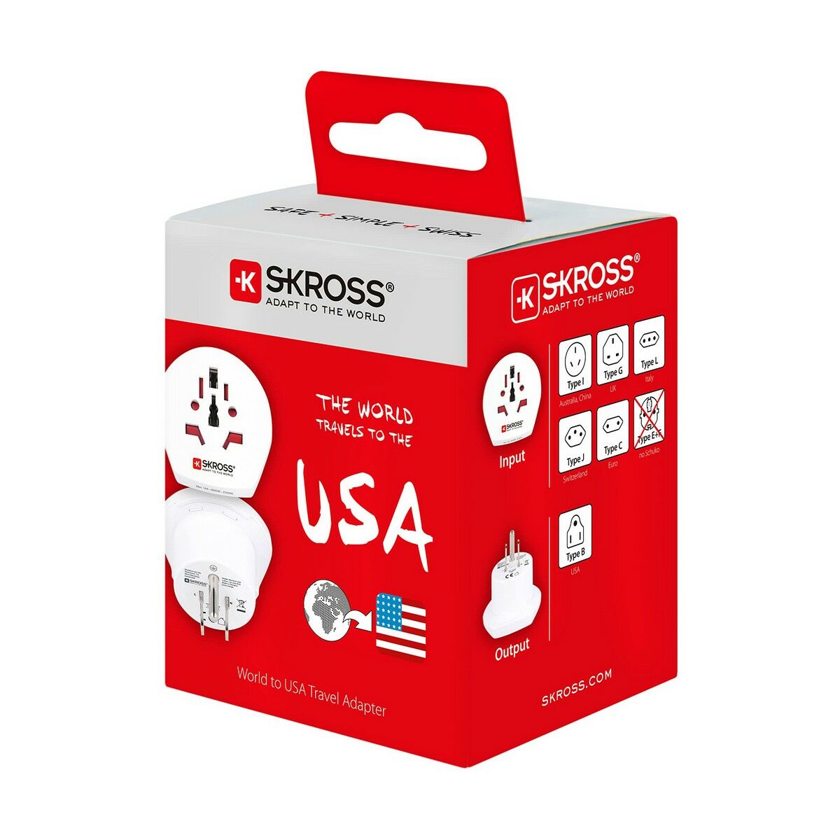 Eladapter Skross 1.500221-E USA Internationellt - 3