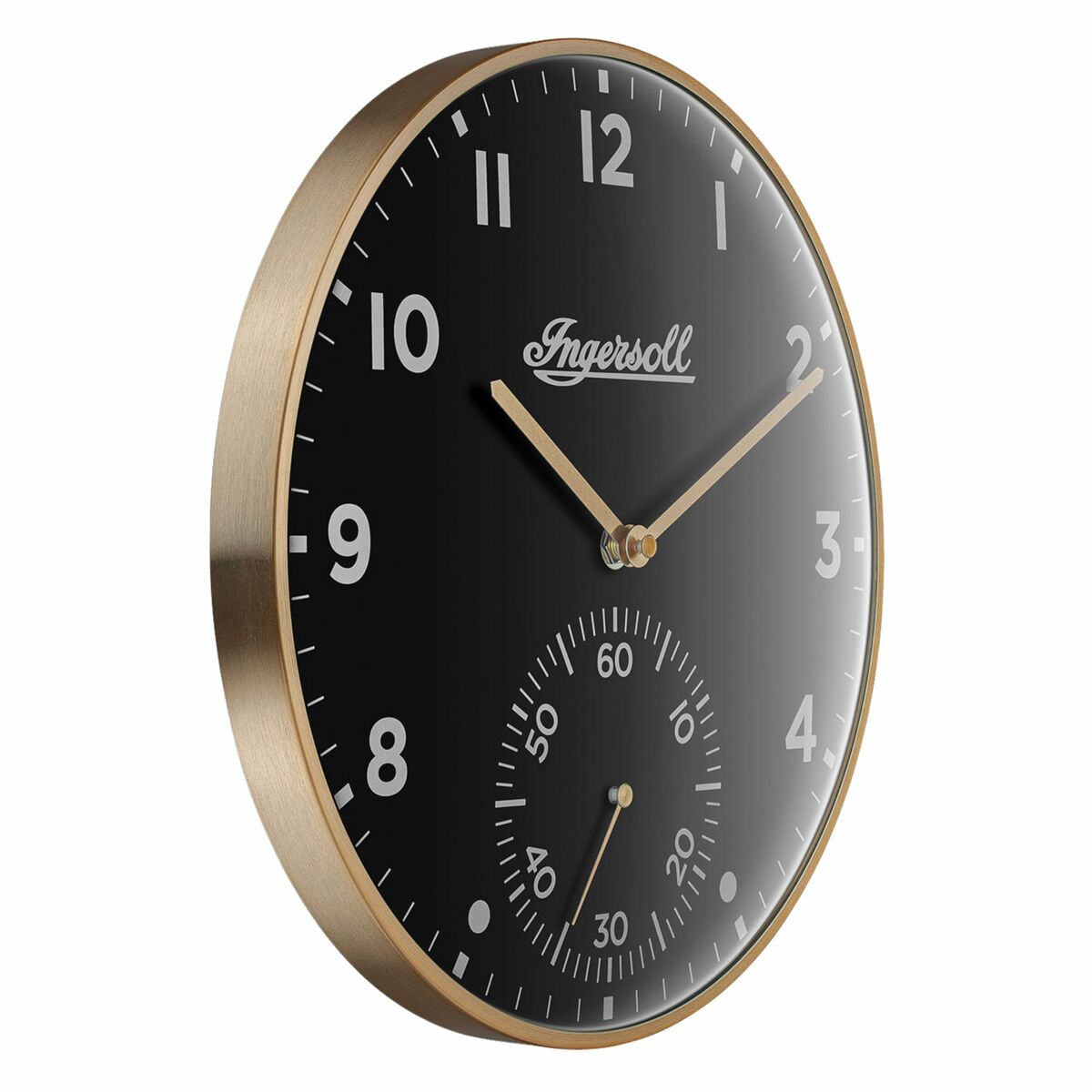 Väggklocka Ingersoll 1892 IC003GB Gyllene Svart - 2