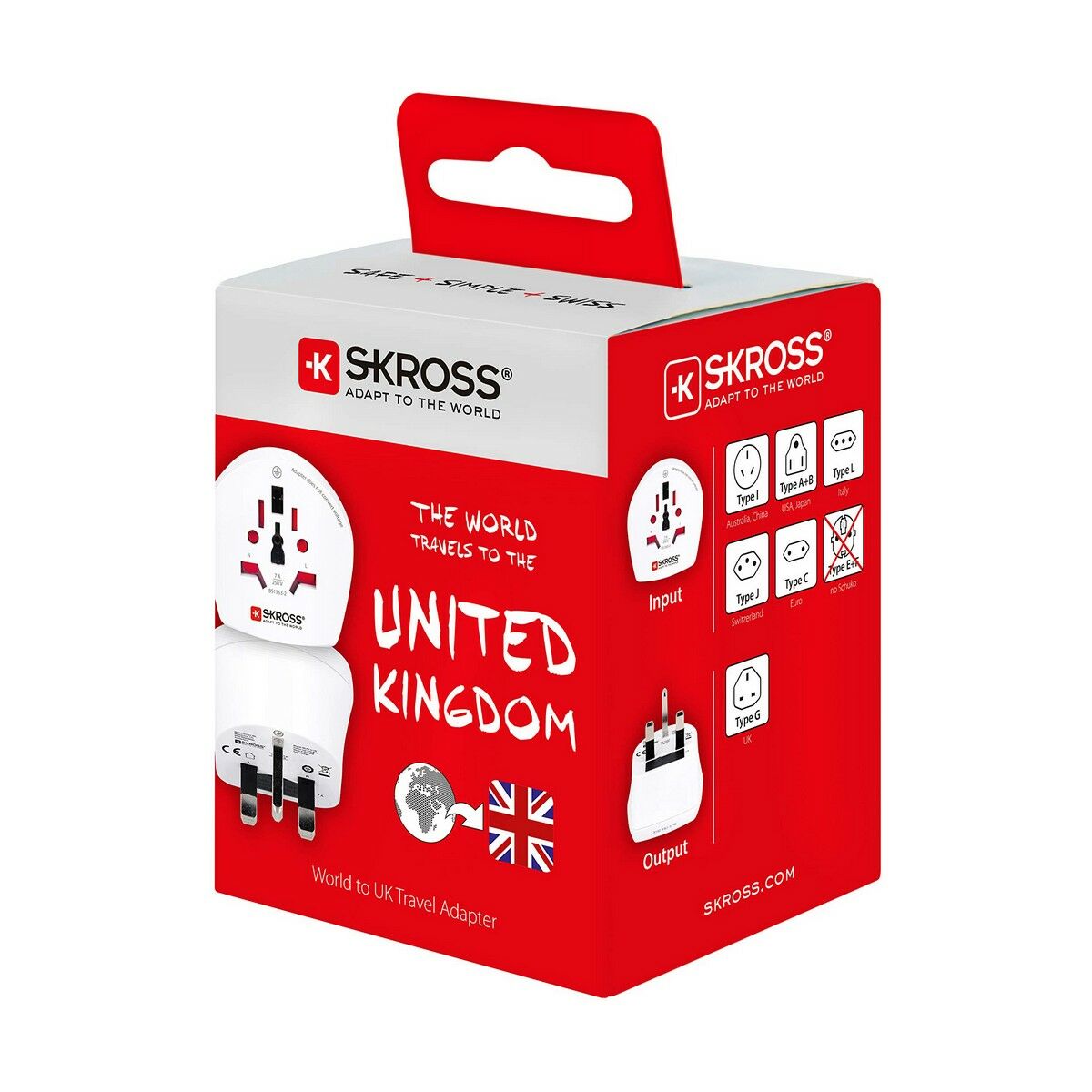 Eladapter Skross 1500225-e Internationellt Storbritannien - 12