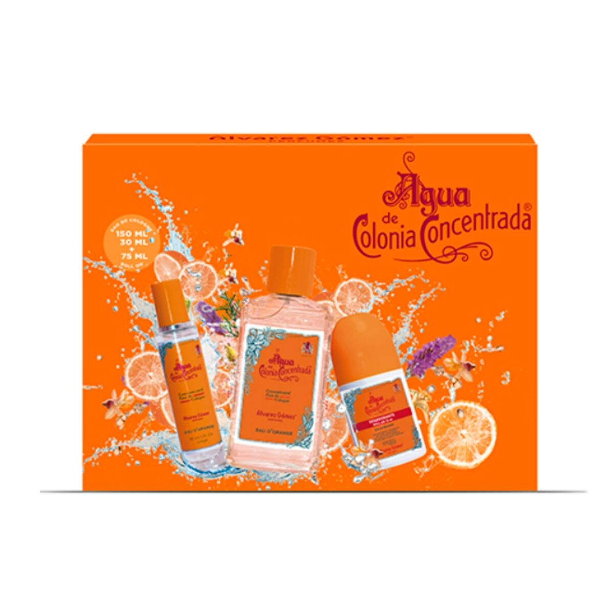 Parfymset Unisex Alvarez Gomez Orange EDC Agua de Colonia Concentrada 3 Delar