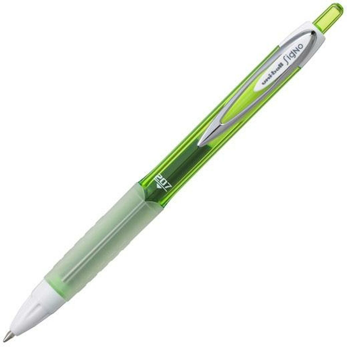 Penna för flytande bläck Uni-Ball Signo Grön 0,4 mm (12 Delar) - 2