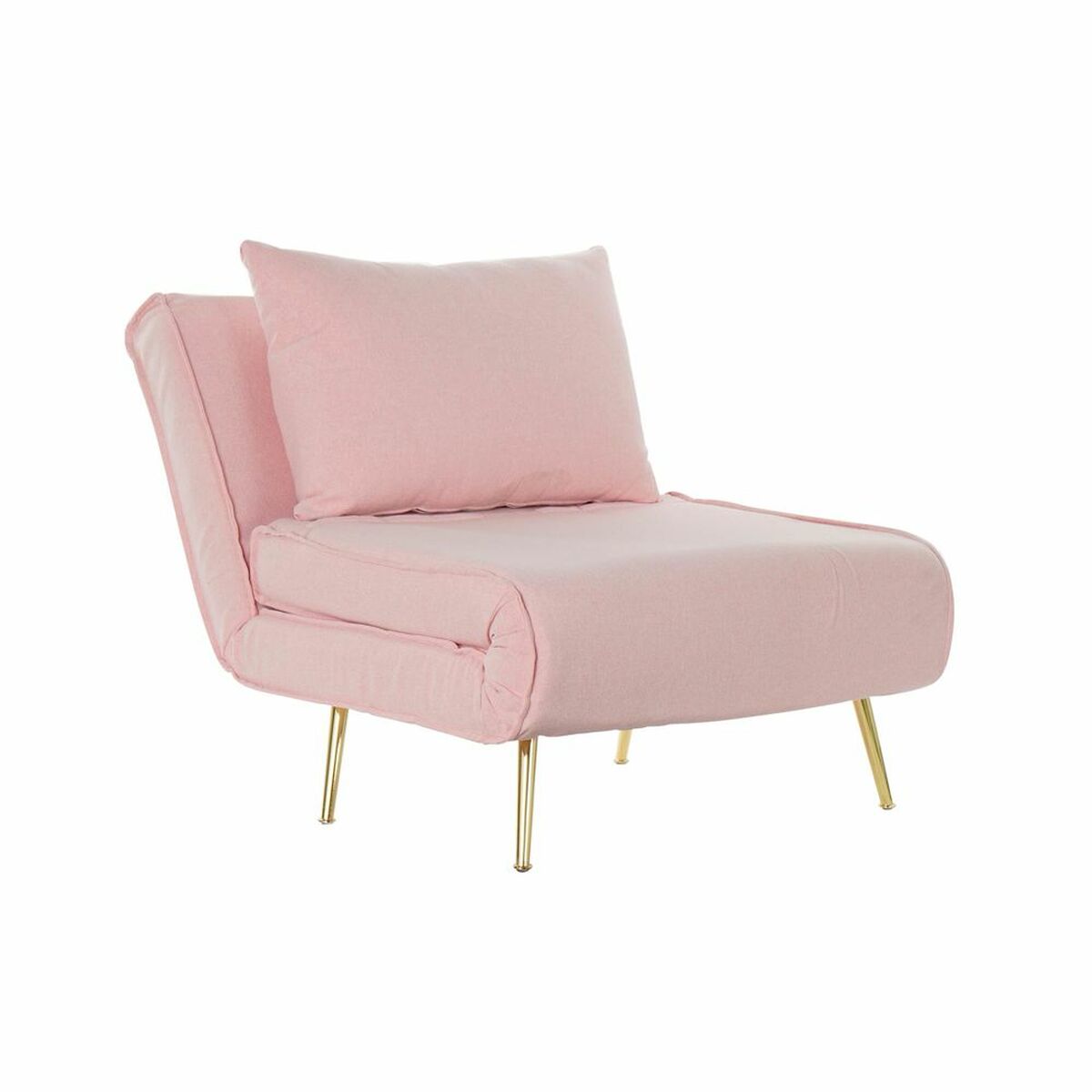 Bäddsoffa DKD Home Decor 8424001799510 Multicolour Ljusrosa Metall Modern Scandi 90 x 90 x 84 cm - 8