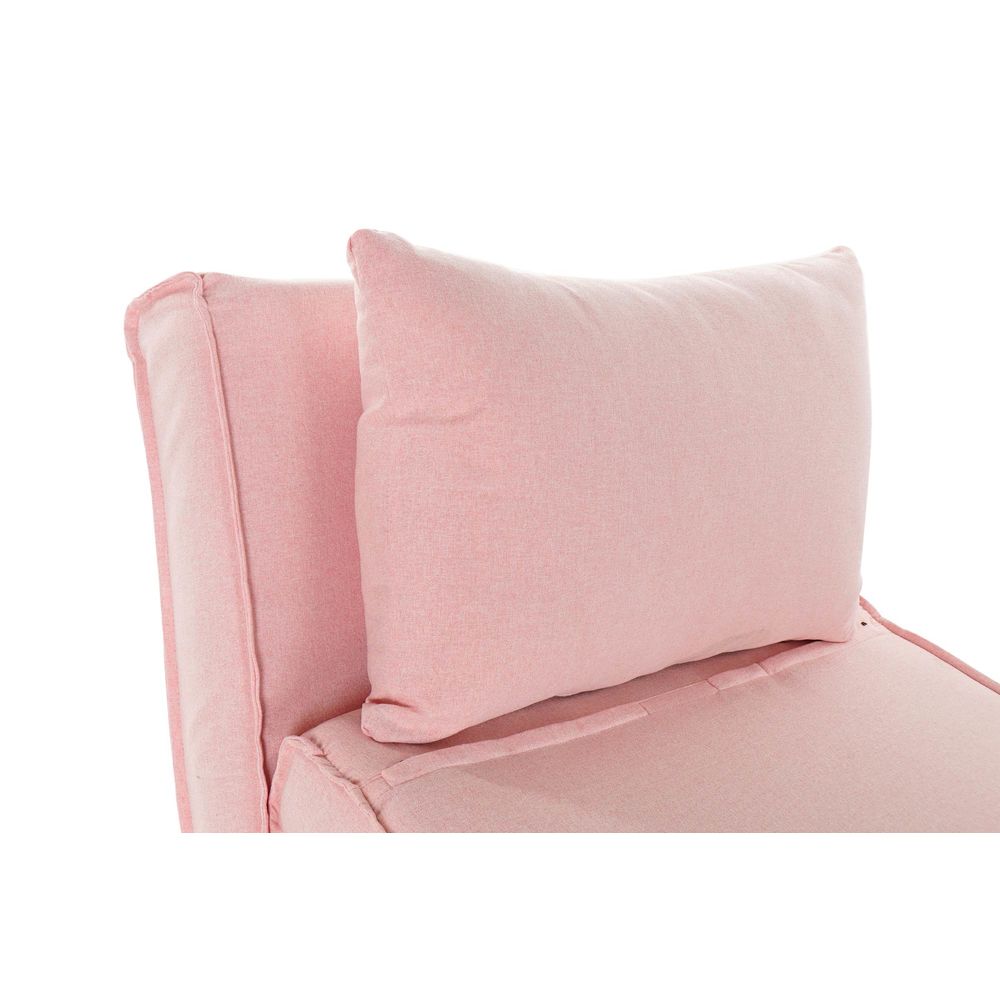 Bäddsoffa DKD Home Decor 8424001799510 Multicolour Ljusrosa Metall Modern Scandi 90 x 90 x 84 cm - 2