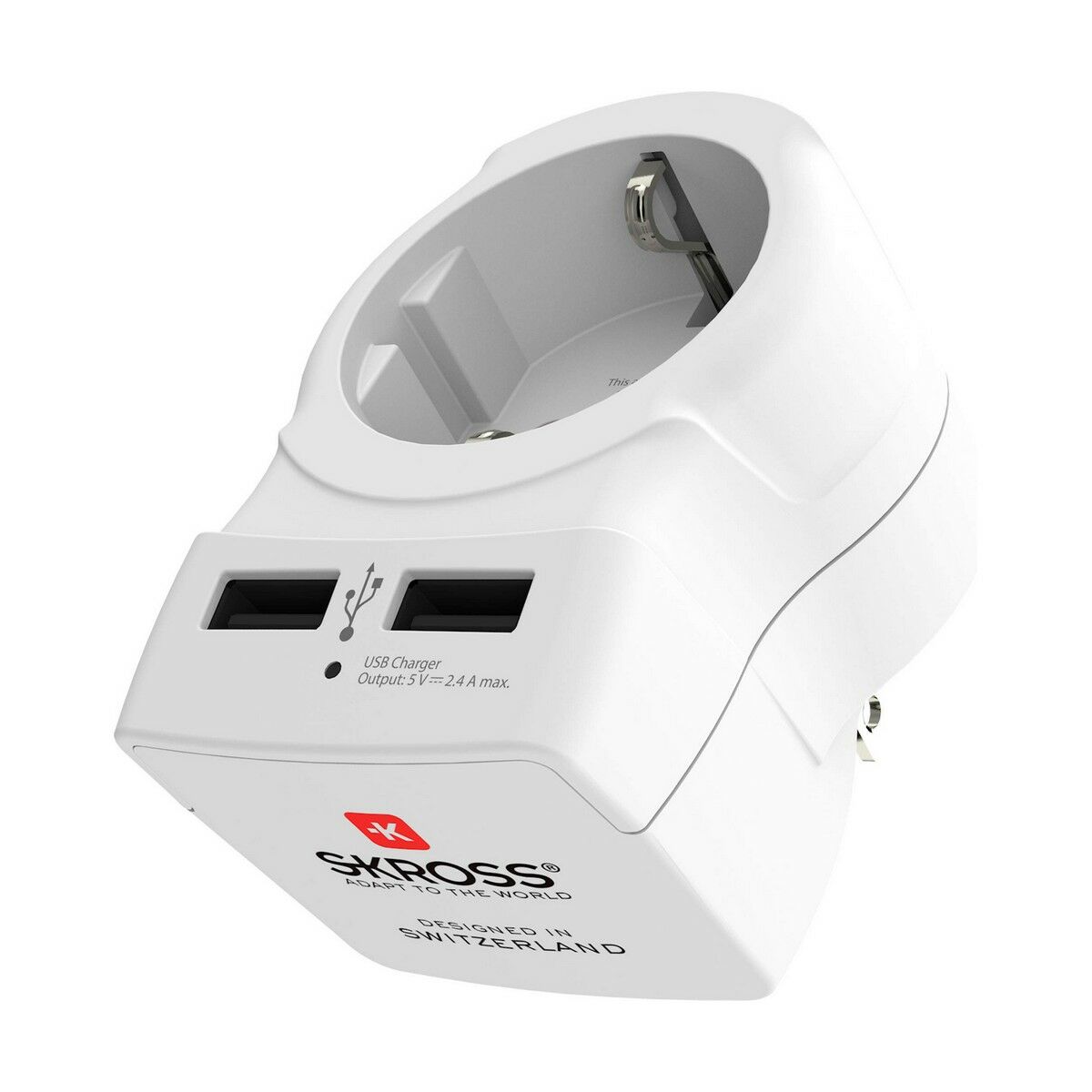 Eladapter Skross 1500281 USB x 2 Europeisk USA - 9