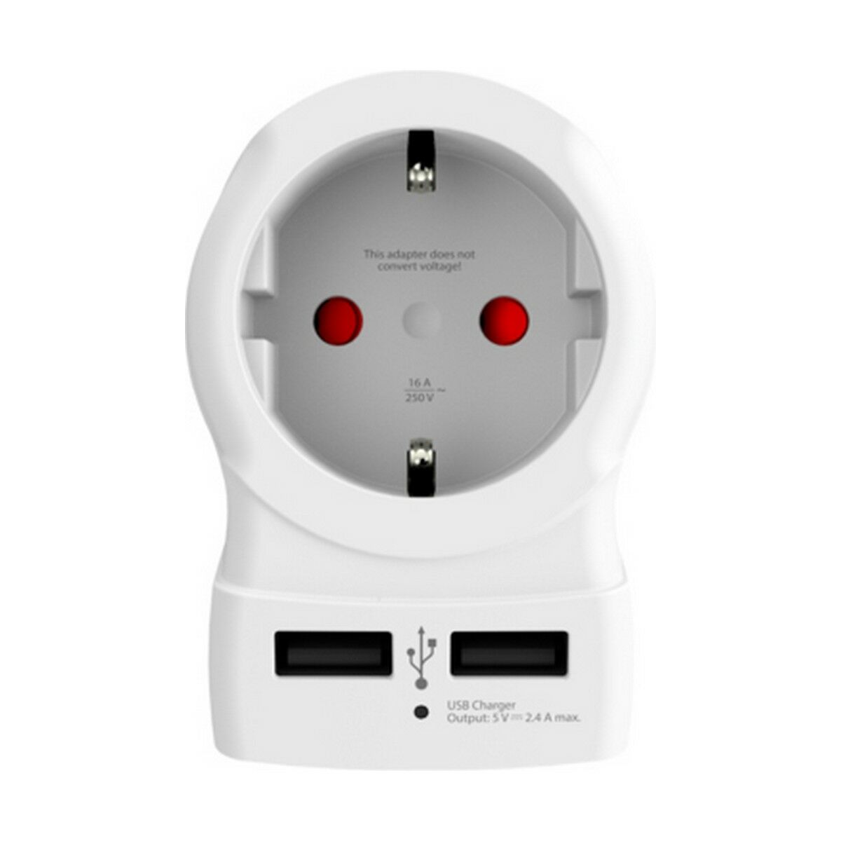 Eladapter Skross 1500281 USB x 2 Europeisk USA - 8