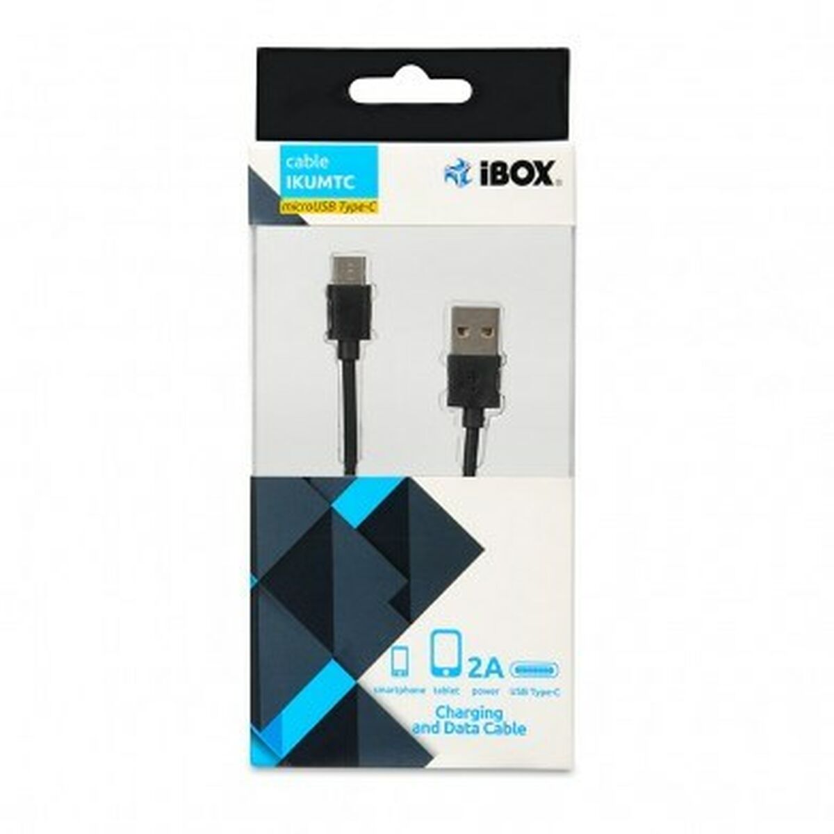 USB-C-kabel till USB Ibox IKUMTC Svart 1 m - 3