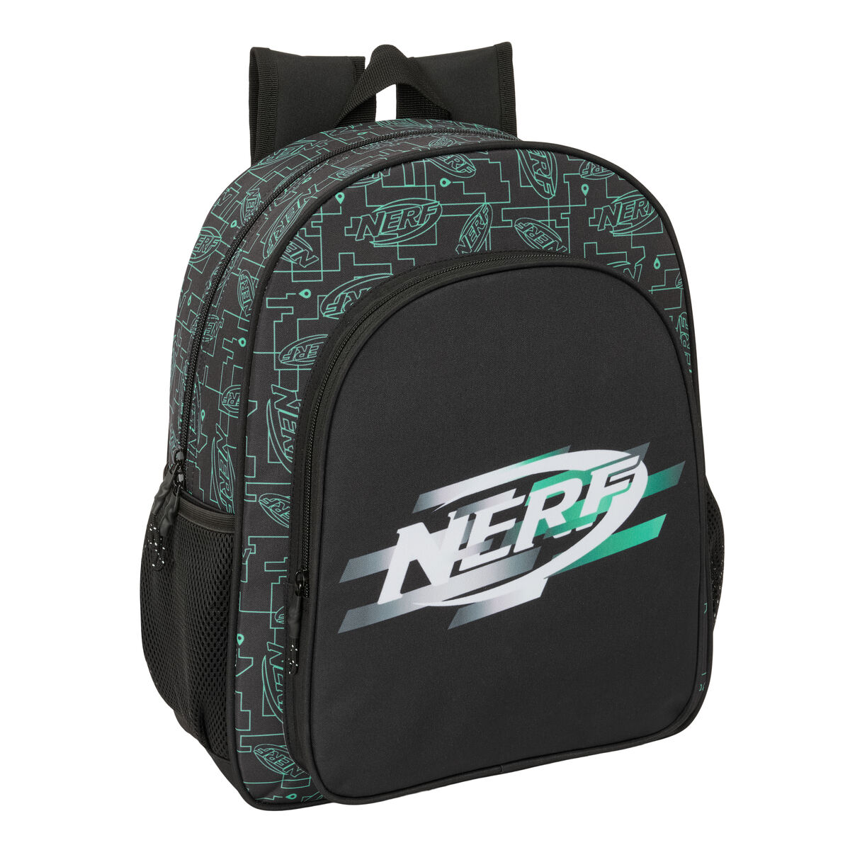 Skolryggsäck Nerf Game Svart 32 x 38 x 12 cm