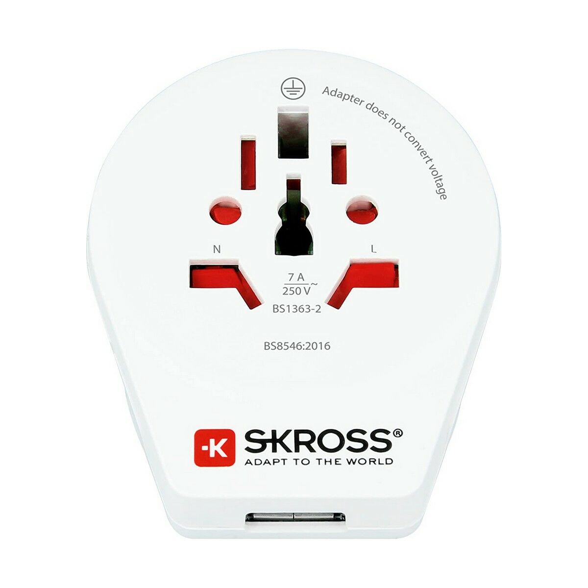 Eladapter Skross 1500267 Storbritannien Internationellt 1 x USB - 4