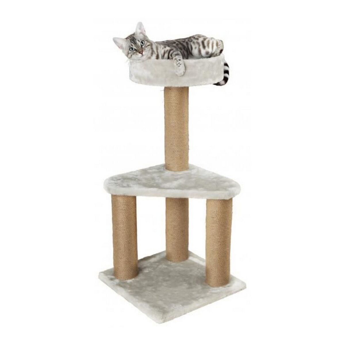 Klösbräda för katter Trixie Ivan Träd Sisal Grå Ljusgrå 82 cm - 2