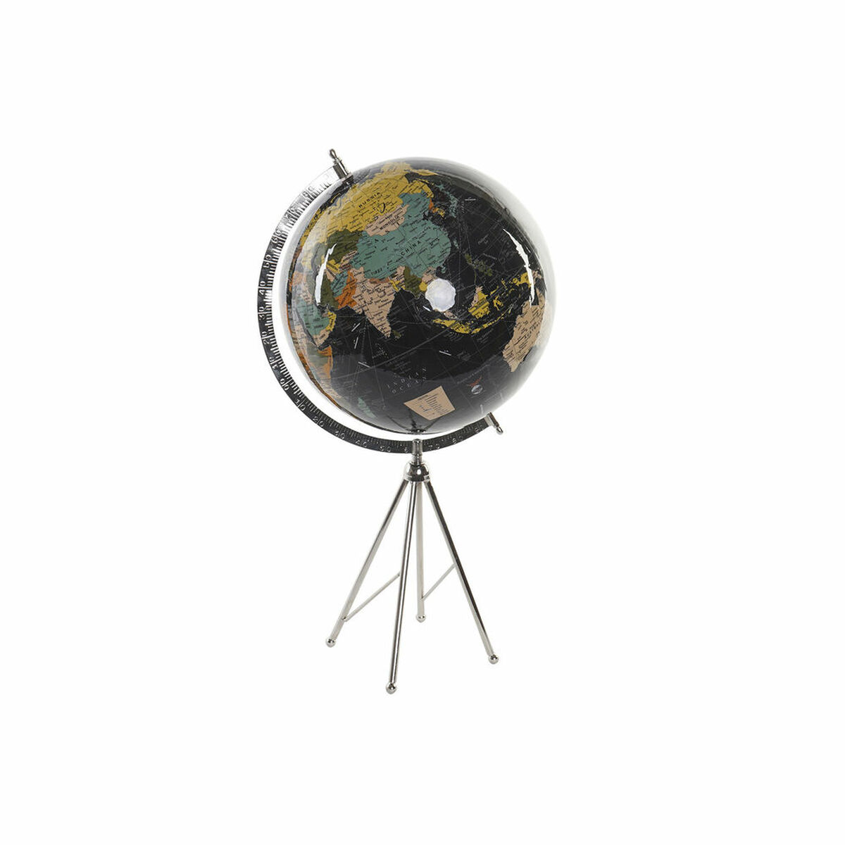 Glob DKD Home Decor Svart Metall Papper Plast 31 x 33 x 60 cm