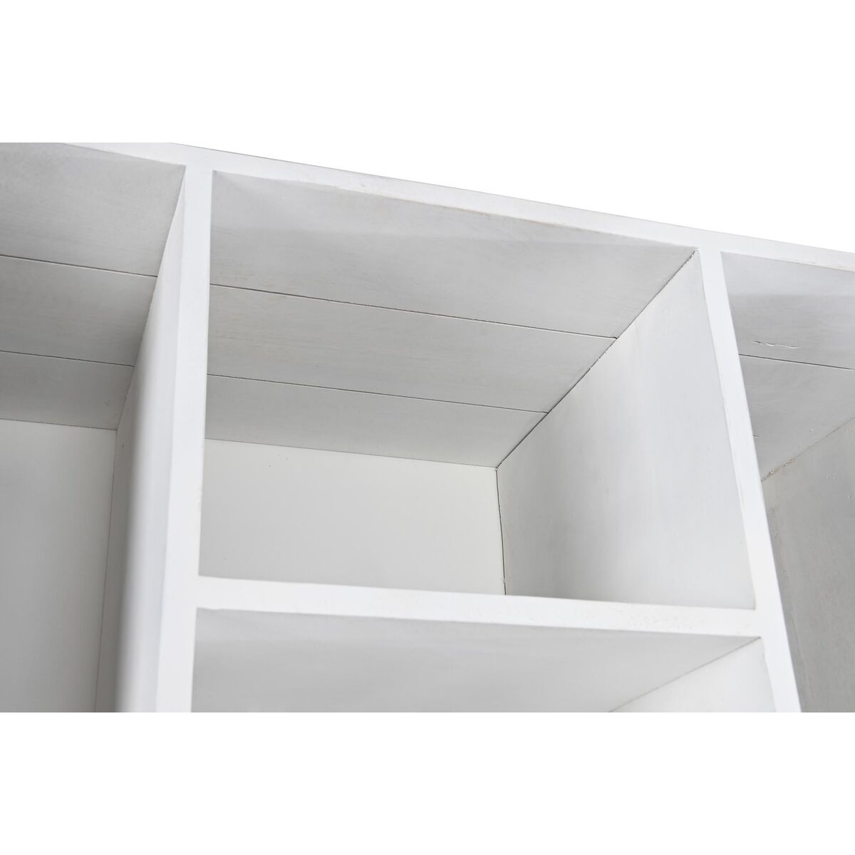 Bokhylla DKD Home Decor Vit Metall Mangoträ 90 x 40 x 180 cm - 2
