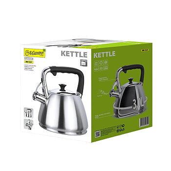 Tekanna Feel Maestro MR-1327 Svart Silvrig Rostfritt stål 3 L