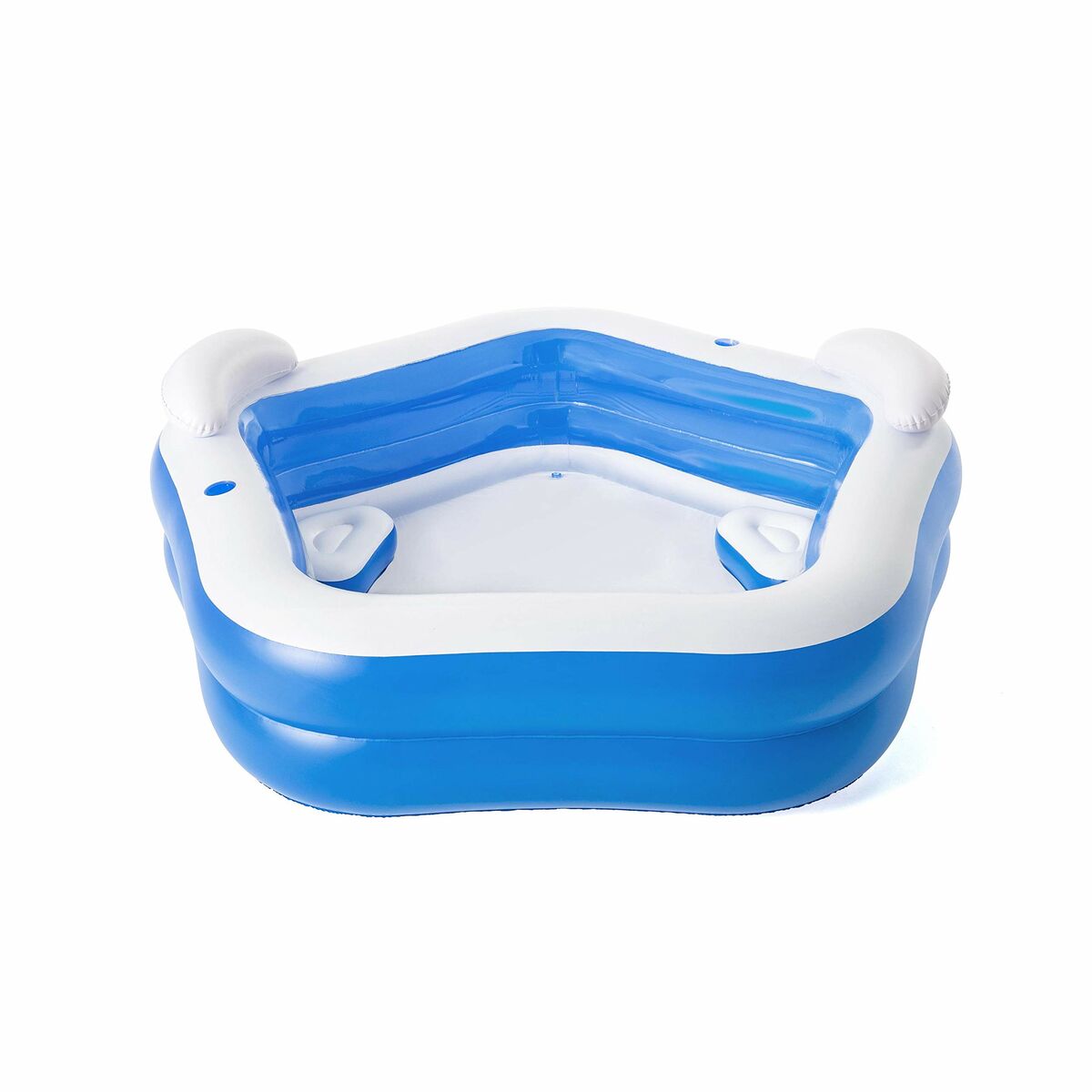 Bestway Uppblåsbar Pool 2 Kamrar Family 213x206x69 cm +6 År Trädgård 54153 - 6