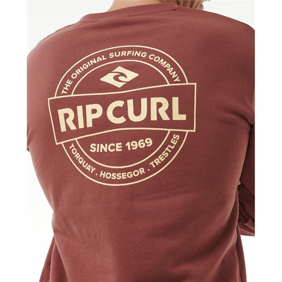 Tröja utan huva Herr Rip Curl Stapler Crew Brun - 4