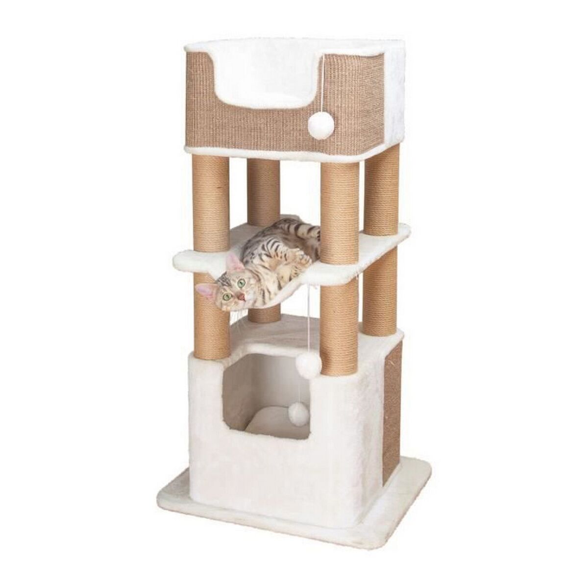 Klösbräda för katter Trixie Lucano Träd Sisal Vit (110 cm) - 2