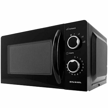 Mikrovågsugnen Grunkel MW-20NG 700 W 20 L Vit Svart