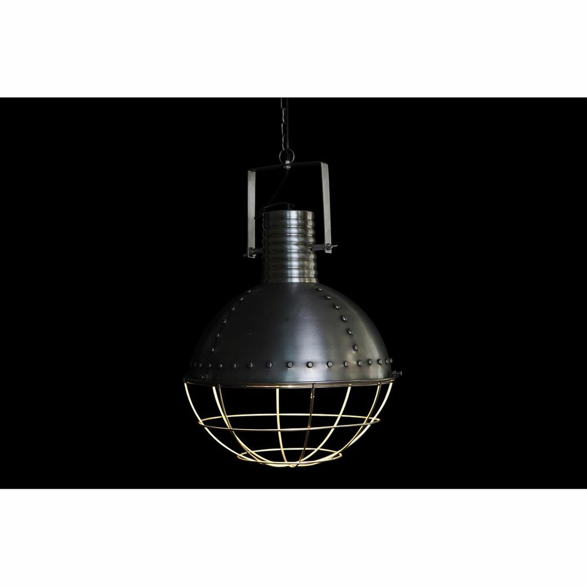 Taklampa DKD Home Decor Silvrig Järn 50 W 43 x 43 x 66 cm - 5