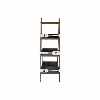 Bokhylla DKD Home Decor S3021857 Gran Blå Vit (51 x 70 x 160 cm)