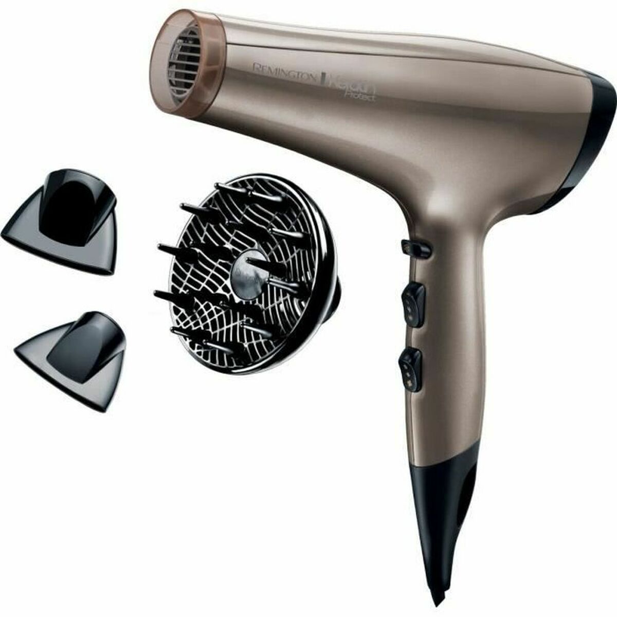 Hårtork Remington AC8002 Keratin Protect 2200 W Svart Grå