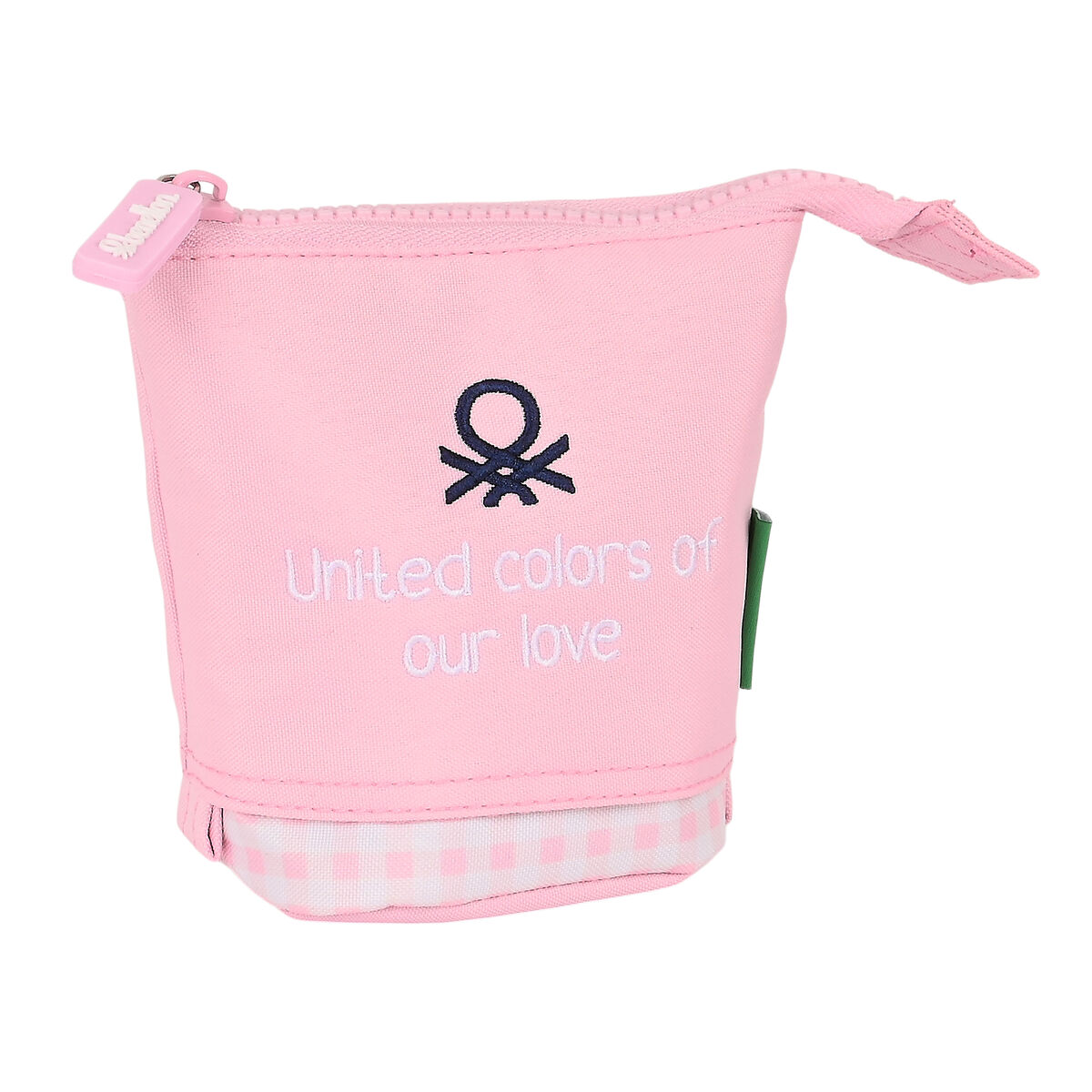 Necessär Mugg Benetton Vichy Rosa (8 x 19 x 6 cm) - 3