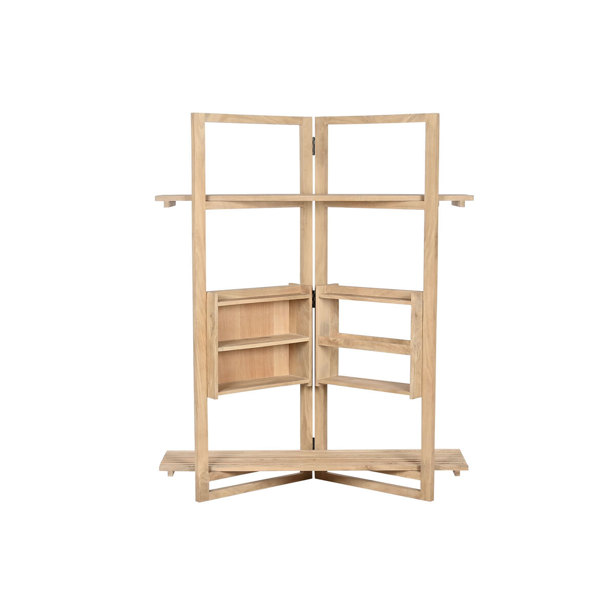 Bokhylla Home ESPRIT Naturell Mangoträ Trä MDF 130 x 35 x 160 cm - 6