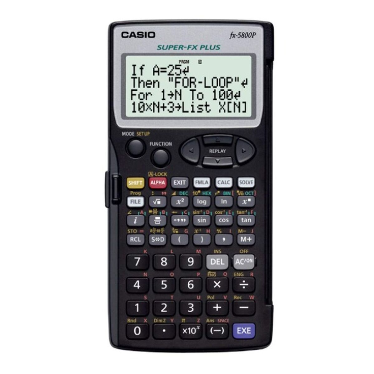 Vetenskaplig Kalkylator Casio FX-5800P-S-EH Svart - 5