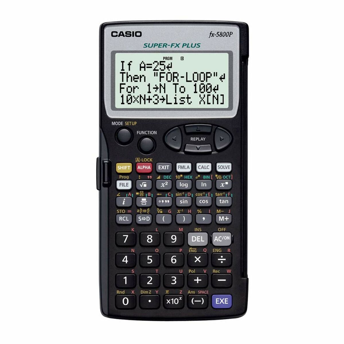 Vetenskaplig Kalkylator Casio FX-5800P-S-EH Svart