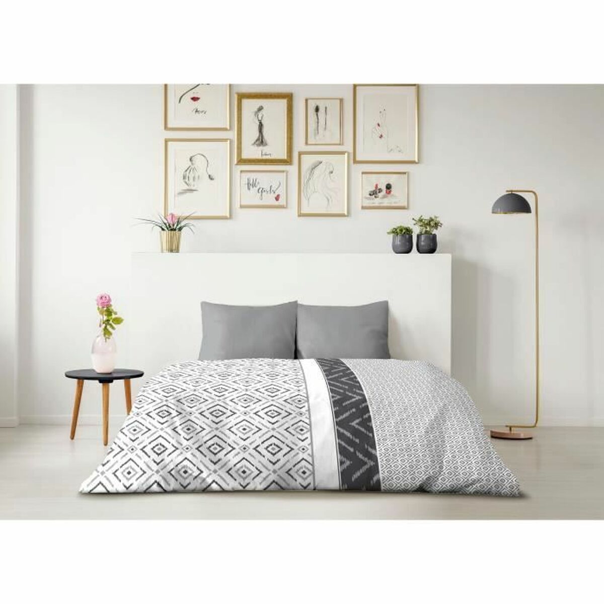 Täckslagsset HOME LINGE PASSION Dream Grå 220 x 240 cm - 4