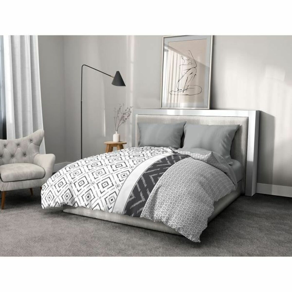 Täckslagsset HOME LINGE PASSION Dream Grå 220 x 240 cm - 2