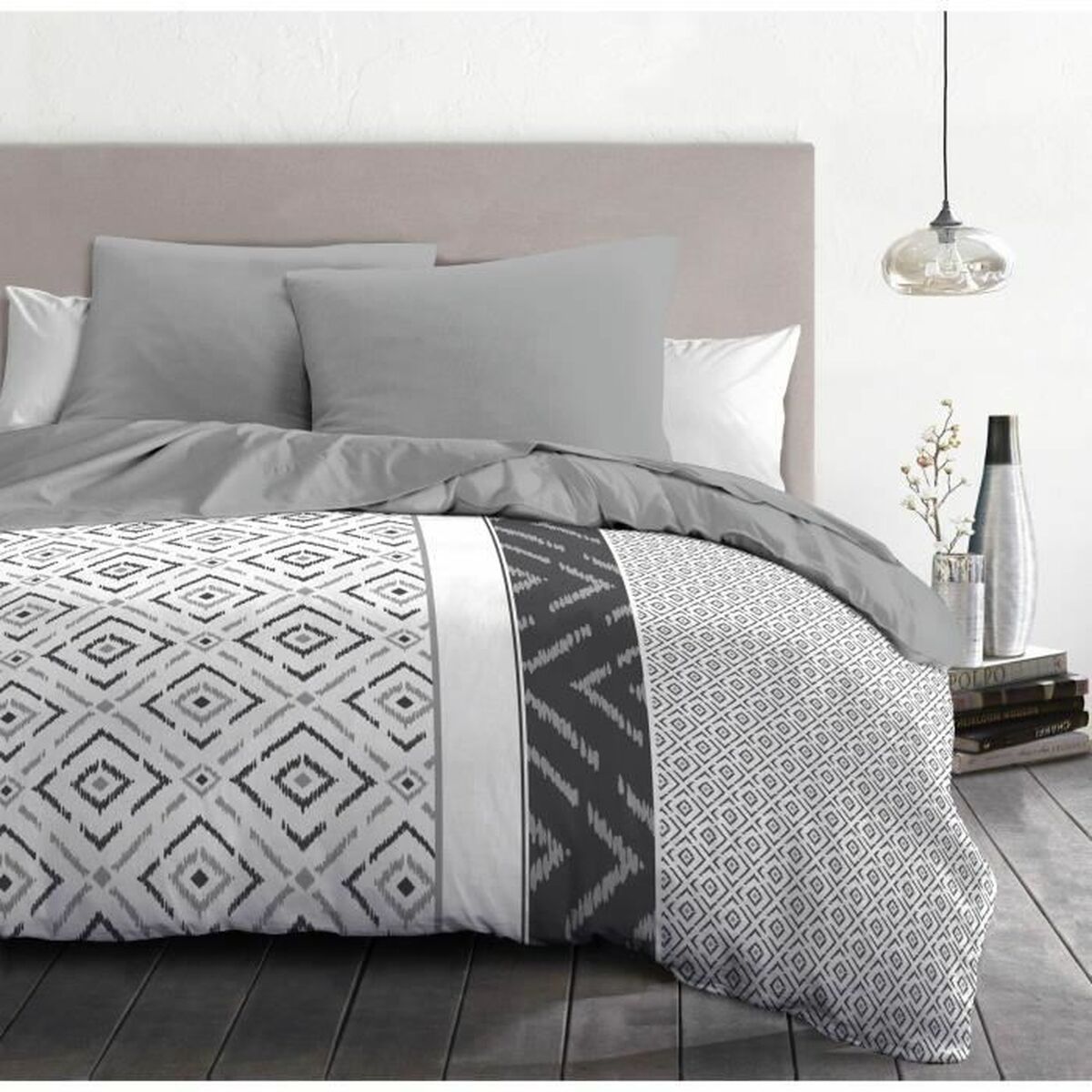 Täckslagsset HOME LINGE PASSION Dream Grå 220 x 240 cm - 3