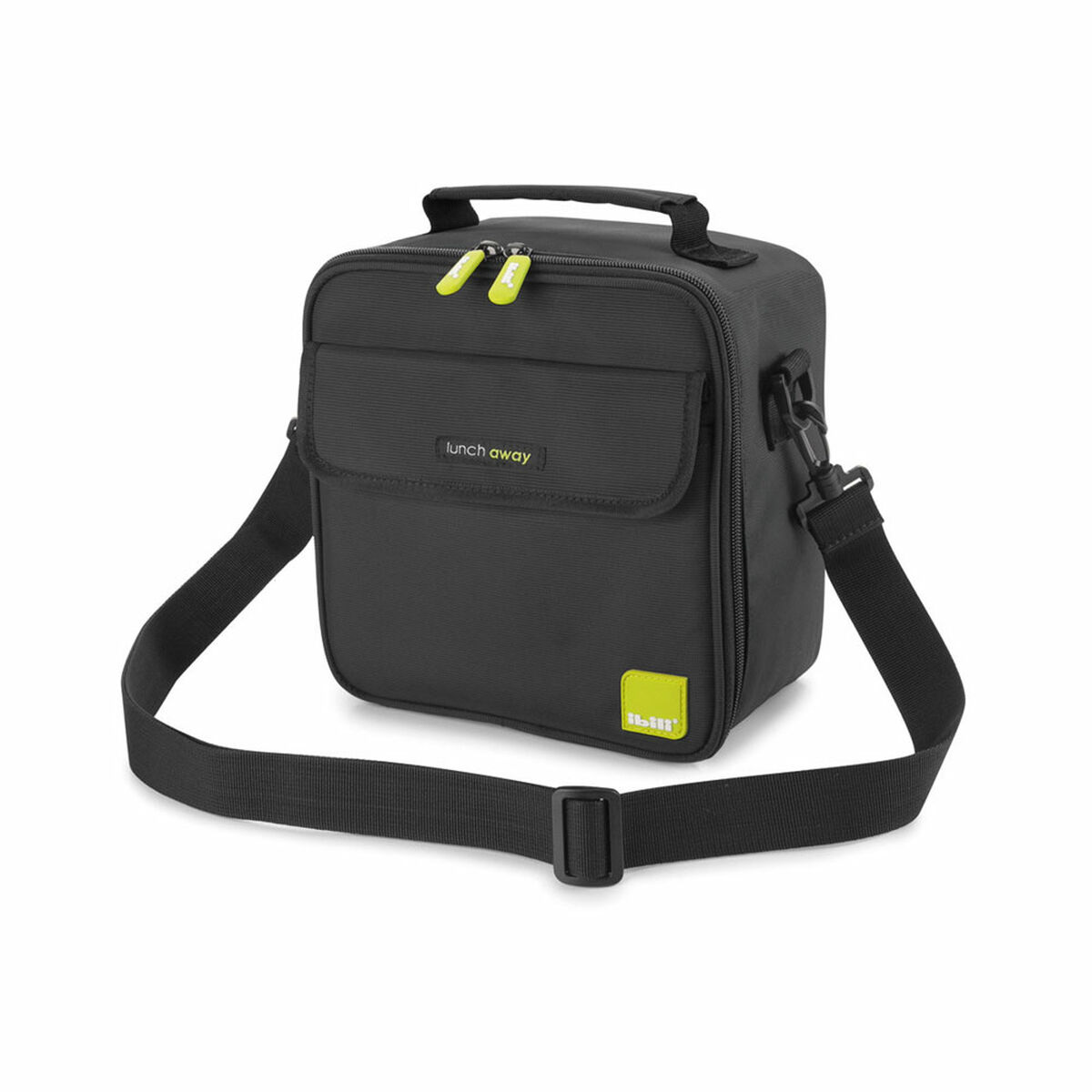 Lunchlåda med tillbehör Ibili 753450 Svart Polyester 600 ml 800 ml 21 x 12 x 22 cm