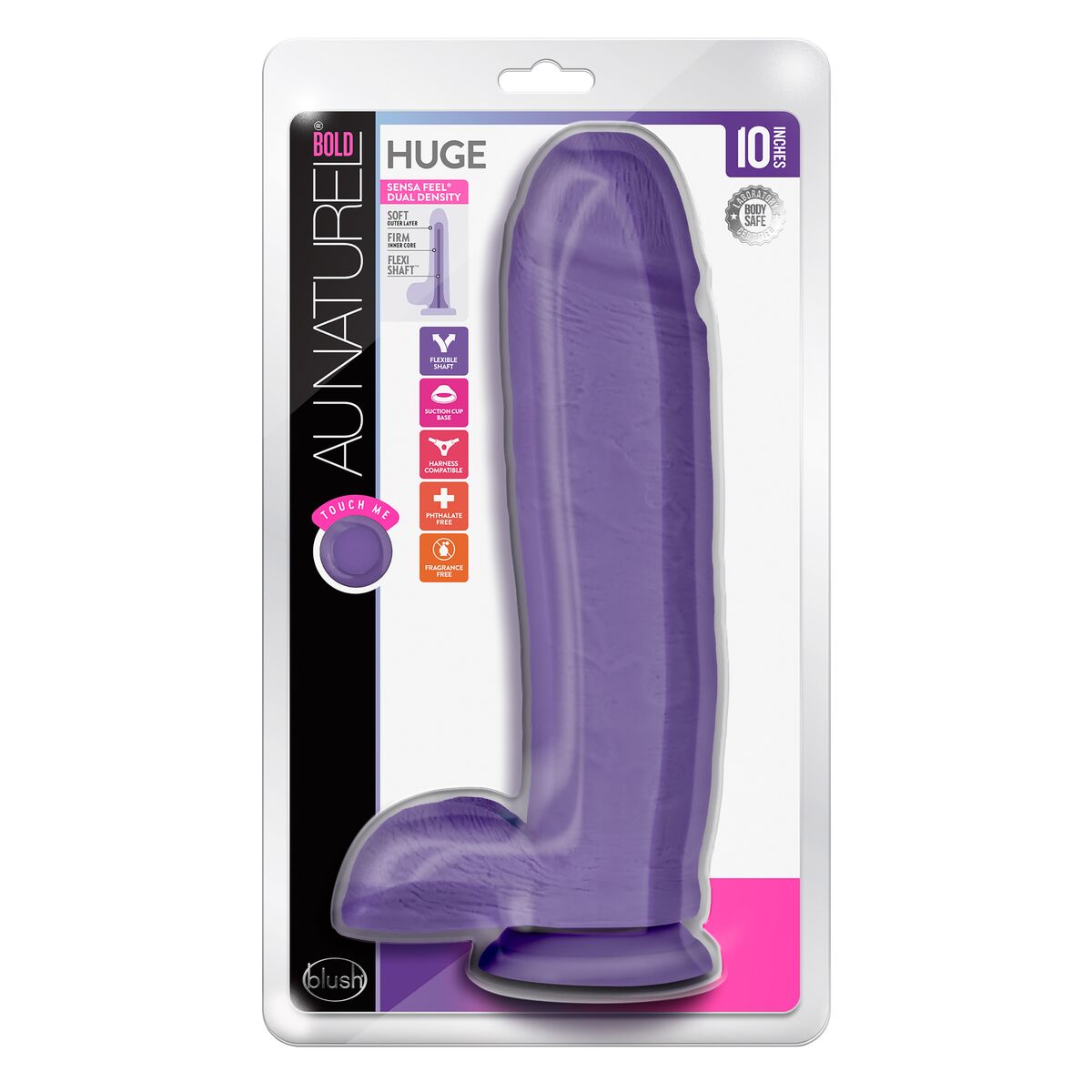 Realistisk dildo Blush Au Naturel TPE Ø 6,2 cm (21,6 cm) - 6