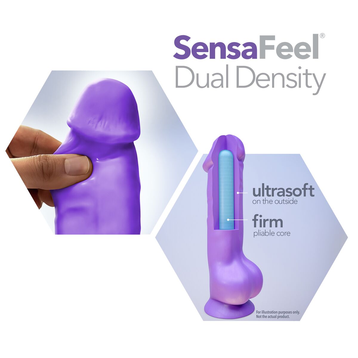 Realistisk dildo Blush Au Naturel TPE Ø 6,2 cm (21,6 cm) - 5