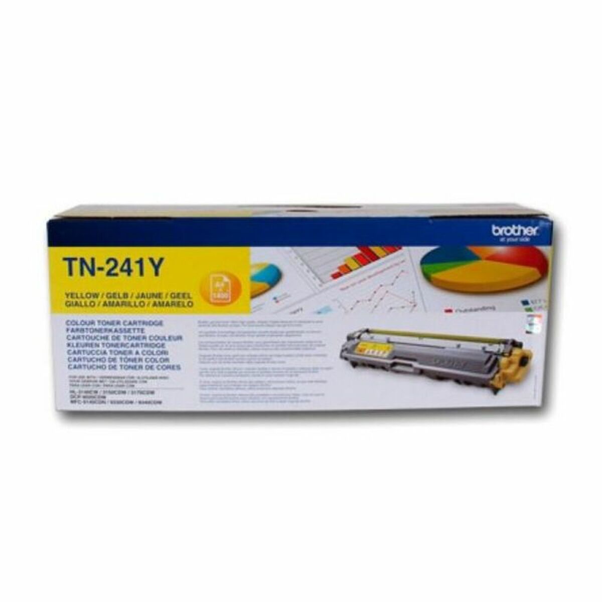 Original Toner Brother TN-241Y Gul Svart - 2