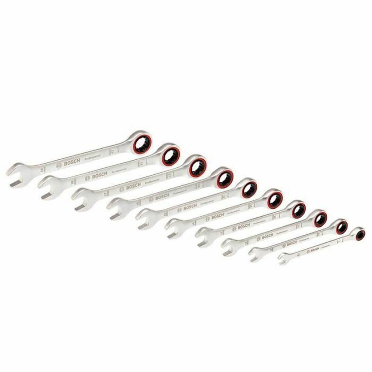 Set med kombinationsnycklar BOSCH 10 Delar - 2