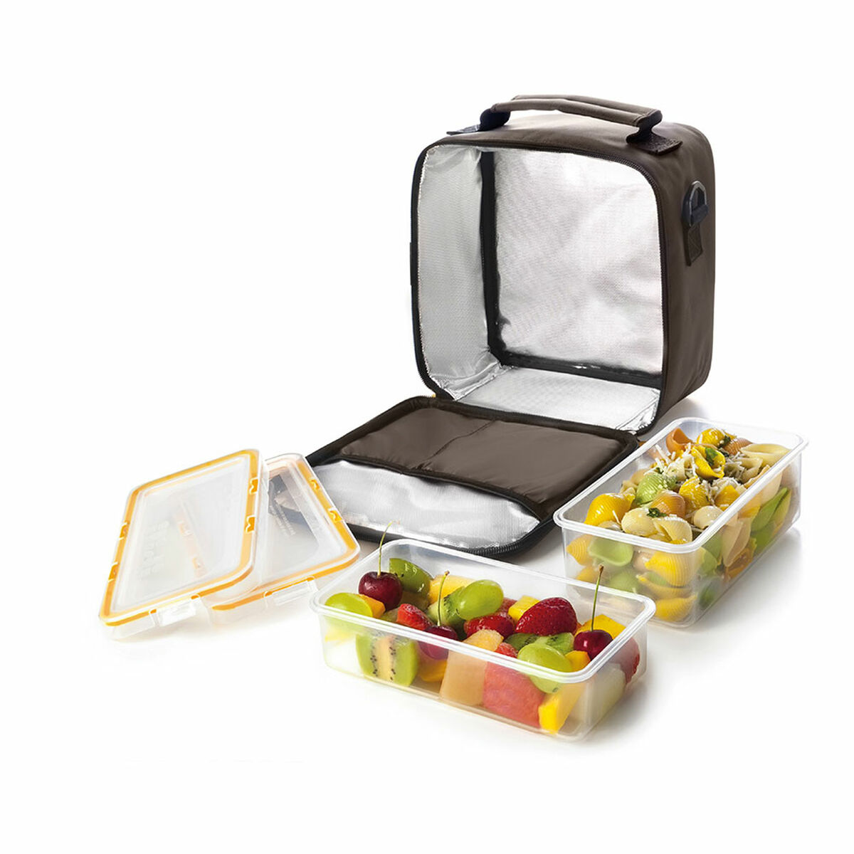 Lunchlåda med tillbehör Ibili 753455 Brun Polyester 21 x 12 x 22 cm - 2