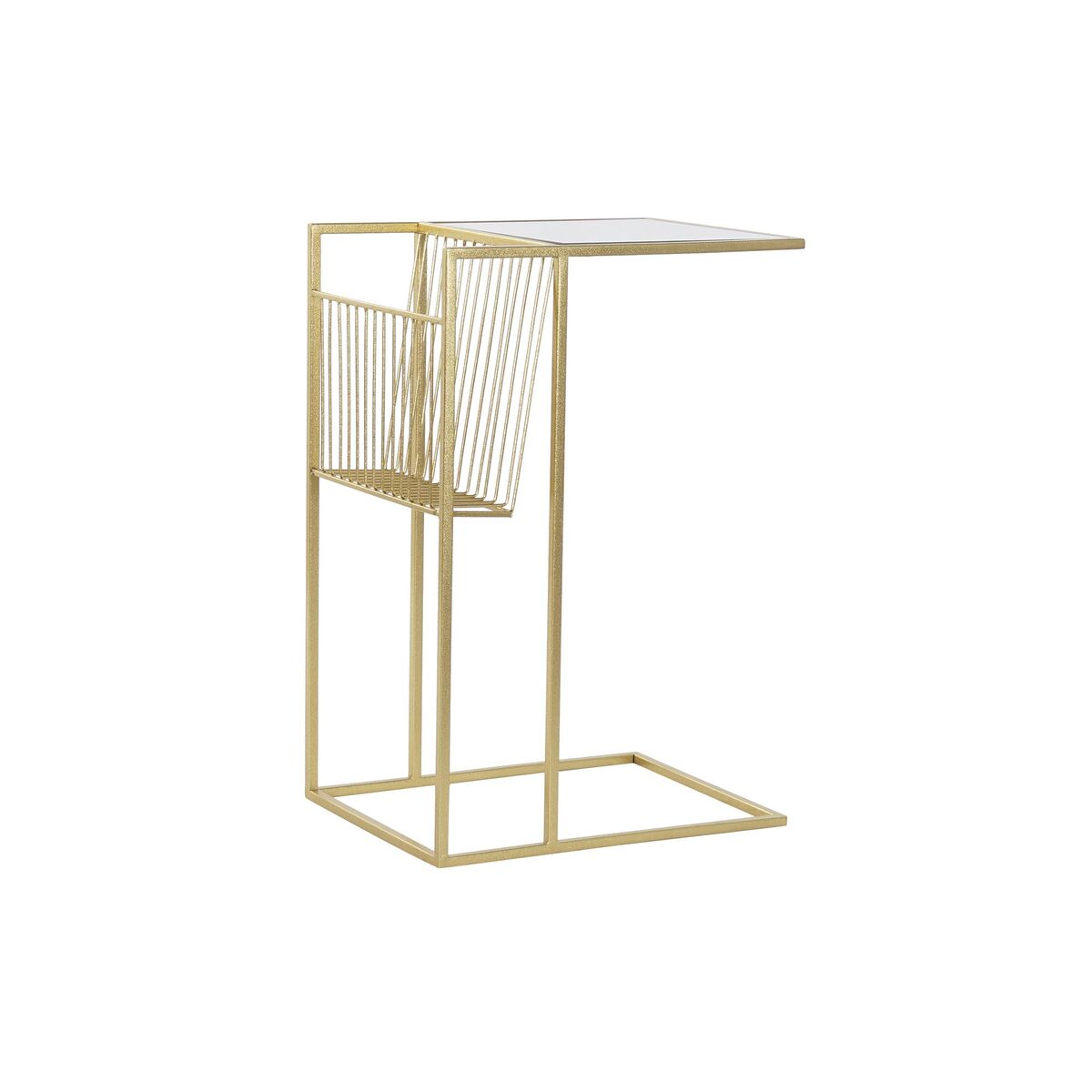Tidningsställ DKD Home Decor Gyllene Metall Speglar 48 x 35 x 71 cm - 4