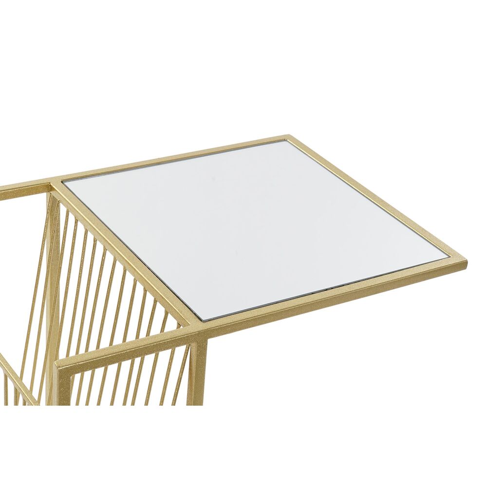 Tidningsställ DKD Home Decor Gyllene Metall Speglar 48 x 35 x 71 cm - 2