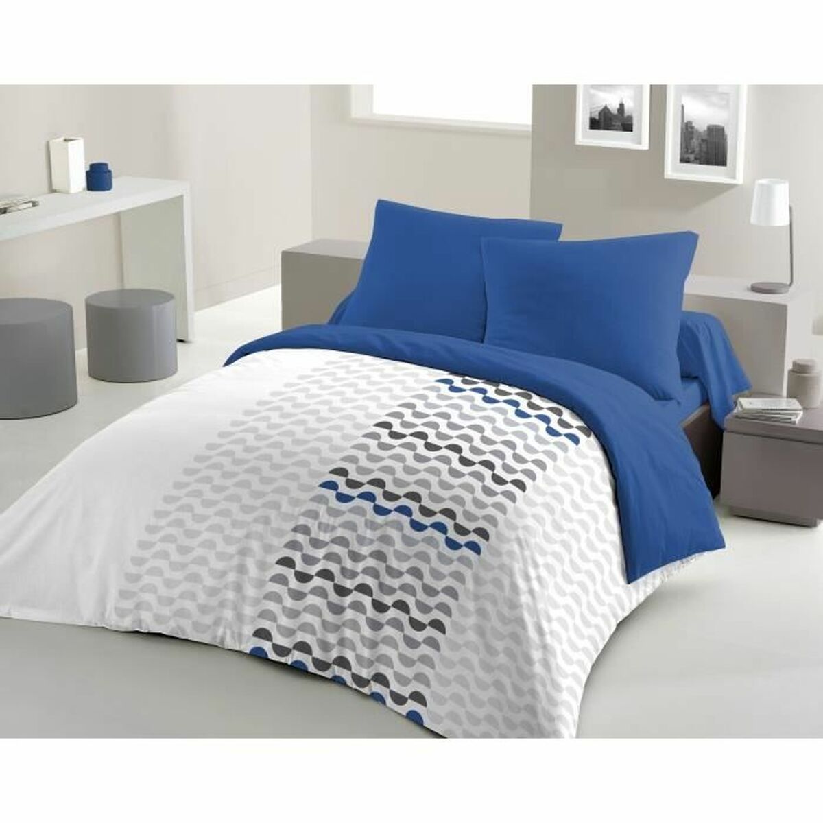 Täckslagsset HOME LINGE PASSION Dream Blå 220 x 240 cm