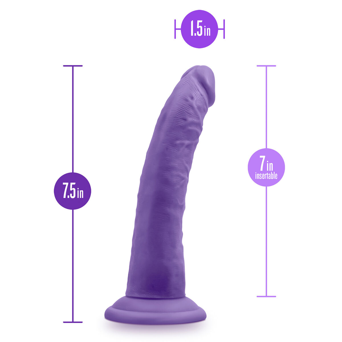 Realistisk dildo Blush Au Naturel TPE Ø 3,4 cm (17,7 cm) - 4