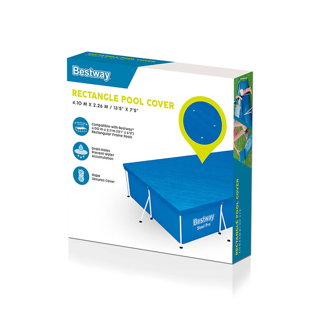 Pool Cover Bestway Blå 410 x 226 cm - 3