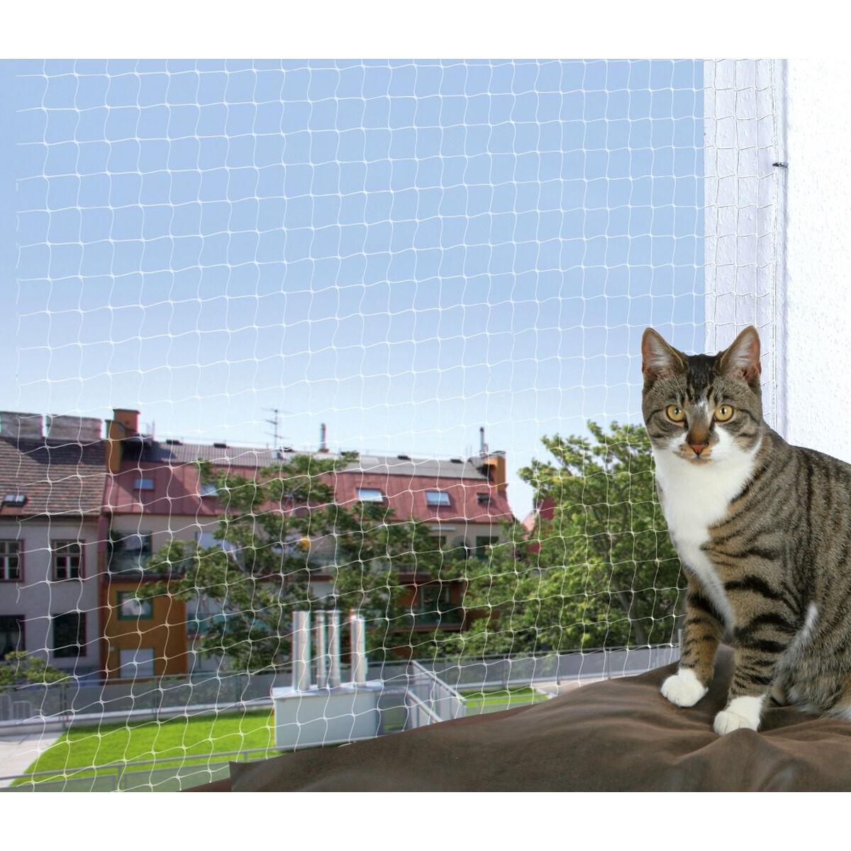 Säkerhetsnät Trixie 44323 Katt Transparent Nylon 4 x 3 m - 2