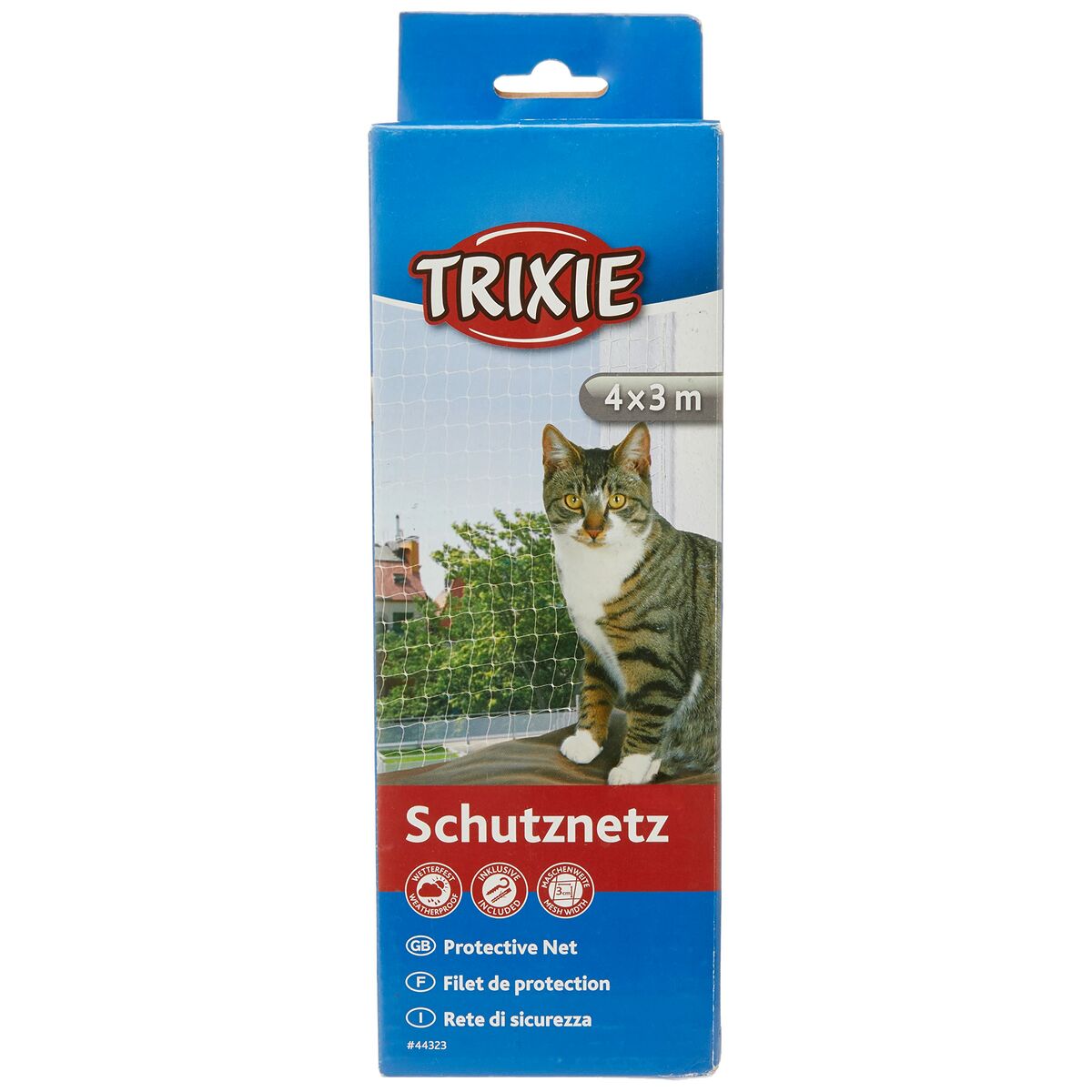 Säkerhetsnät Trixie 44323 Katt Transparent Nylon 4 x 3 m - 4
