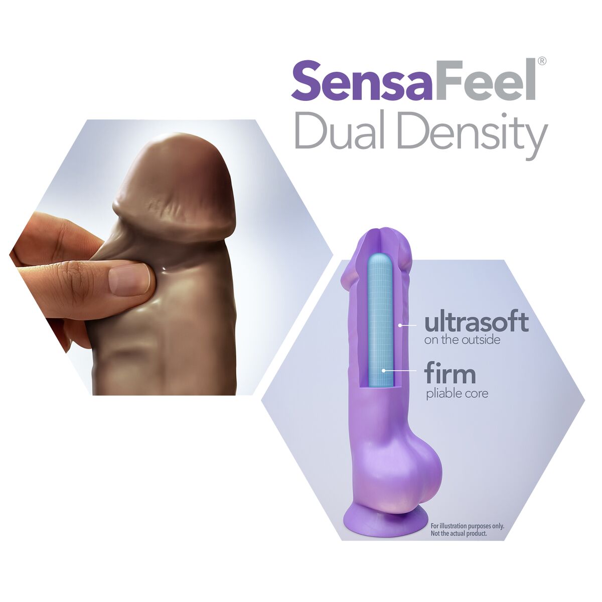 Realistisk dildo Blush Au Naturel TPE Ø 5,8 cm (21,5 cm) - 5