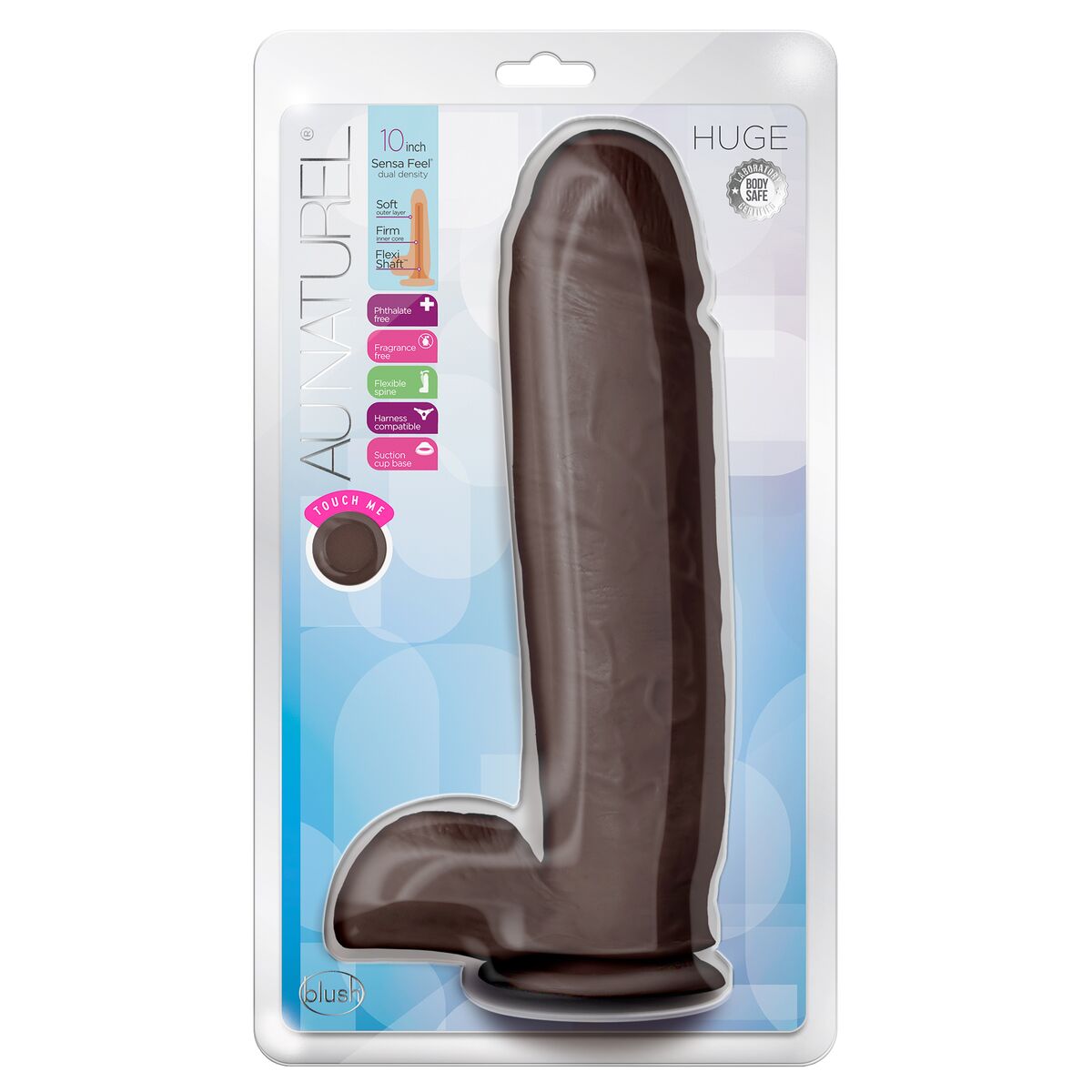 Realistisk dildo Blush Au Naturel TPE Ø 5,8 cm (21,5 cm) - 6