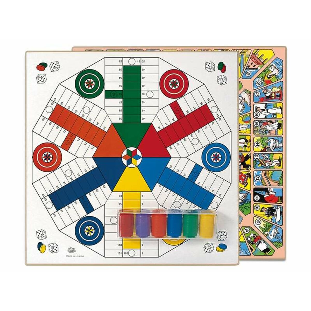 Parchís och Oca Board Cayro (40 x 40 cm) - 5