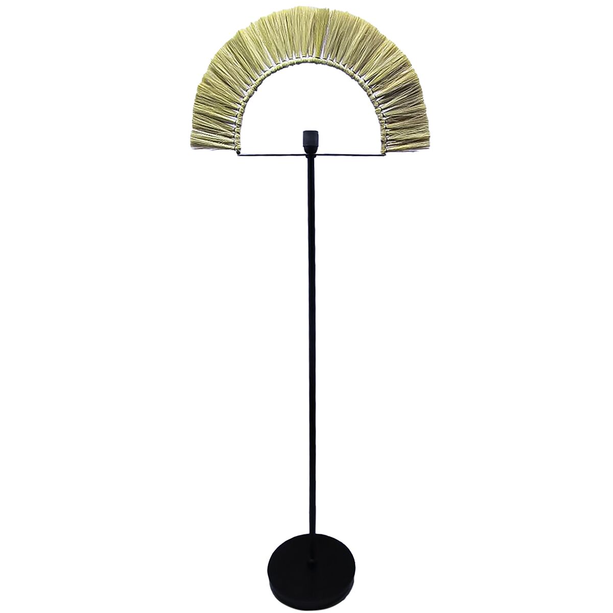 Golvlampa DKD Home Decor Svart Naturell Jute Järn 50 W 220 V 56 x 26 x 152 cm - 3