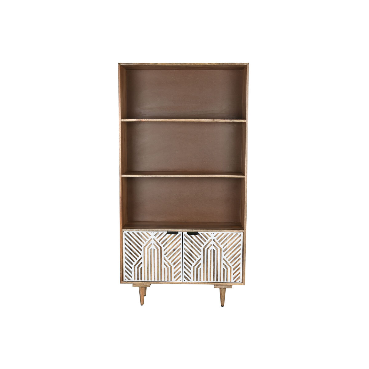 Bokhylla Home ESPRIT Vit Mangoträ 90 x 35 x 168 cm
